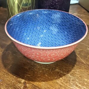 Japanese seigaiha wave pattern bowl